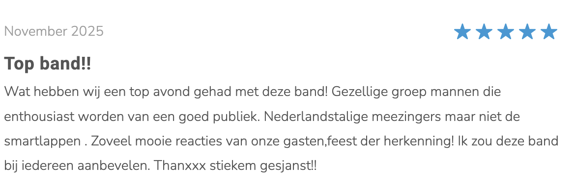 Tevreden klanten daar doen we het voor!