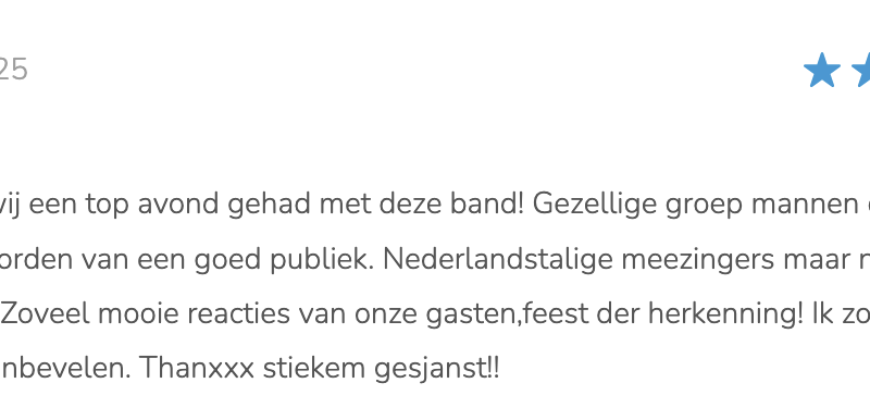 Tevreden klanten daar doen we het voor!